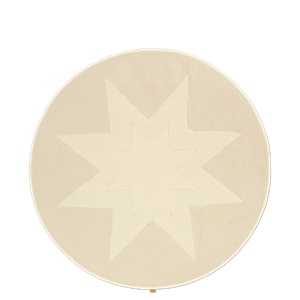 Ferm Living Vela Star Juletre-teppe Naturfarget