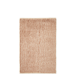 Ferm Living Kami Knyttet Teppe 120x180 Off-white/ Rødbrun