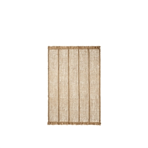 Ferm Living Athens Stripes Teppe 140x200 Natur/ Off White