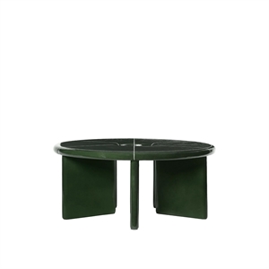 Ferm Living x Utzon Can Lis Deya Salongbord Ø80 Mørkegrønn