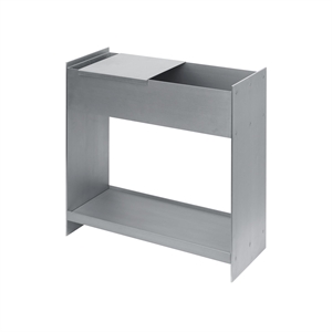 Ferm Living Oppbevaringsboks med Hylle i Aluminium
