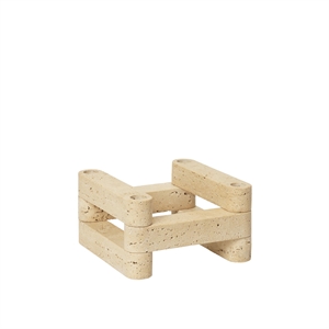 Ferm Living x Utzon Can Lis Newel Modulært Lysestakesett Travertin