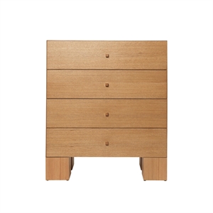 Ferm Living Kuben Kommode 1x4 Natural Oak