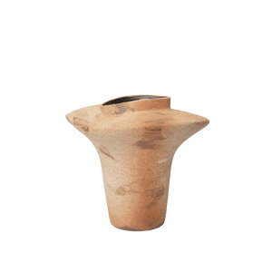 Ferm Living Evio Vase H35 Brent Umber