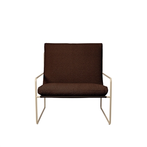 Ferm Living Desert Putetrekksett Pure Bouclé/Kastanje