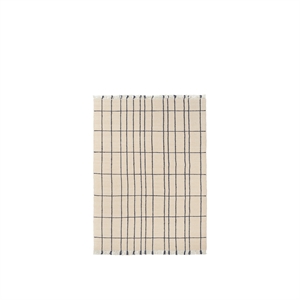 Ferm Living Sen Teppe 140x200 Pergament/Indigo