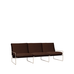 Ferm Living Desert 3-seters sofa Pure Bouclé/Cashmere/Chestnut