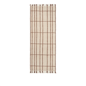 Ferm Living Sen Teppe 80x200 Pergament/Kastanje
