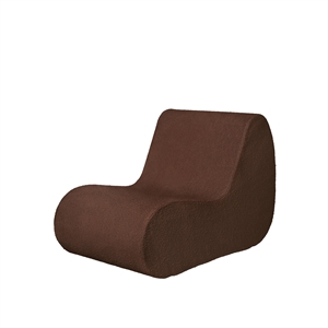 Ferm Living Rouli Center Module Pure Bouclé/Chestnut Brun
