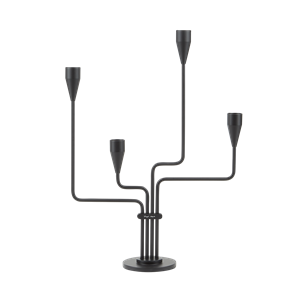 Piet Hein Sørkors Lysestake H38 cm Sort