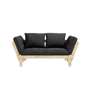 Karup Beat Sofa Klarlakkert Furu/734 Mørk Grå