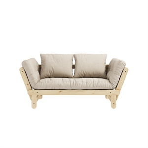 Karup Beat Sofa Klarlakkert Furu/747 Beige