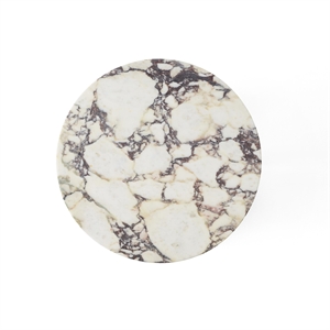 Audo Androgyne Bordplate For Sidebord Ø65 Calacatta Viola