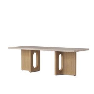 Audo Androgyne Sofabord Natural Oak/ Kunis Breccia Sand