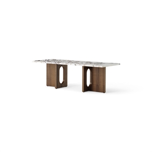 Audo Androgyne Sofabord Valnøtt/Calacatta Viola Marble