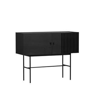 Woud Array Skjenk Sort 120 cm