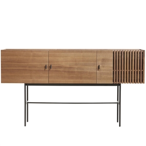 Woud Array Skjenk Valnøttfiner/ Sort 180 cm