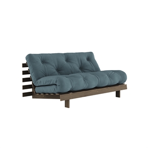 Karup Roots Sovesofa 160x200 Johannesbrunt/757 Petrolblå