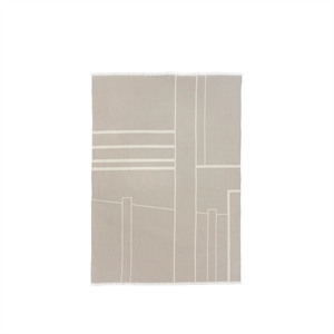 Kristina Dam Studio Architecture Rutete Bomull Off-white/ Beige Melange