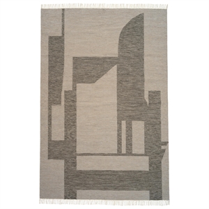 Kristina Dam Studio Contemporary Kelim Rug Off-White/ Grå 300 cm
