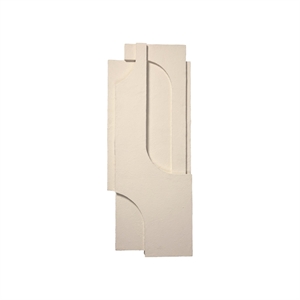 Kristina Dam Studio Serif Relief Veggteppe Stor Off White