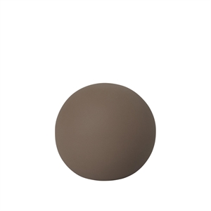 Kristina Dam Studio Globe Skulptur Medium Mørk Brun Engobe