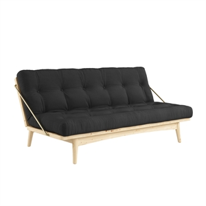Karup Folk Sofa Klarlakkert Furu/ 734 Mørkegrå