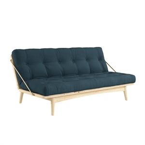 Karup Folk Sofa Klarlakkert Furu/ 757 Petrol Blå