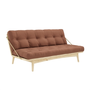 Karup Folk Sofa Klarlakkert Furu/ 759 Leirbrun