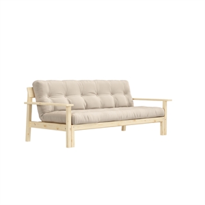Karup Unwind Sovesofa Klarlakkert Furu/747 Beige