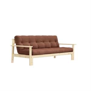Karup Unwind Sovesofa Klarlakkert Furu/759 Leirbrun