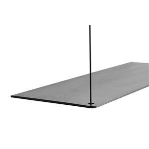 Woud Stedge Ekstra Hylle Sort Eik 80 Cm