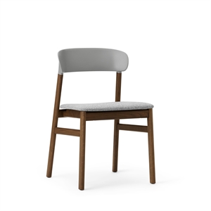 Normann Copenhagen Herit spisestuestol trukket røkt eik/ Grå