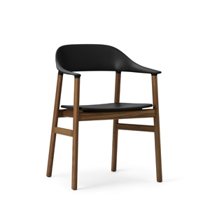 Normann Copenhagen Herit Spisestol med Armlener Røkt Eik/ Sort
