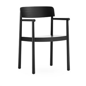 Normann Copenhagen Timb Spisestol med Armlener Sort