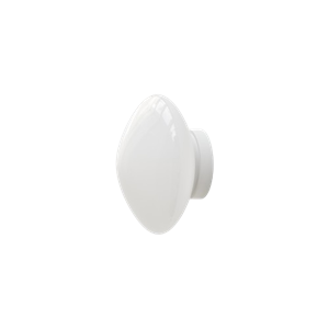 &Tradition Mist AP22 Vegg-/ Taklampe Ø25 Hvit/Opal Glass