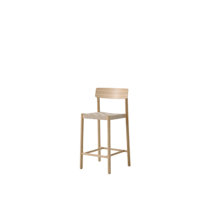 &Tradition Betty TK12 benkestol lakkert eik/naturlig linrot