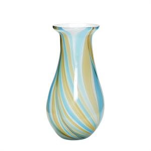 Hübsch Kaleido Vase Blå/ Gul