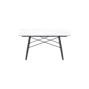 Vitra Eames Salongbord Firkantet Hvit Marmor/ Sort Ask