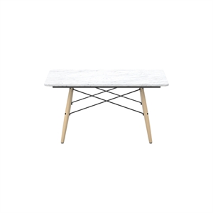 Vitra Eames Salongbord Firkantet Hvit Marmor/honningask