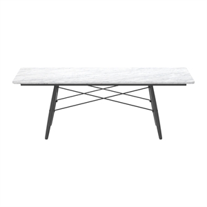Vitra Eames Salongbord Rektangulært Hvit Marmor/ Sort Ask