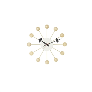 Vitra Ball Clock Veggklokke Bøk