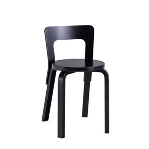 artek 65 Spisestuestol Sort