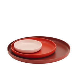 Vitra Trays Brettsett med 3 Rød