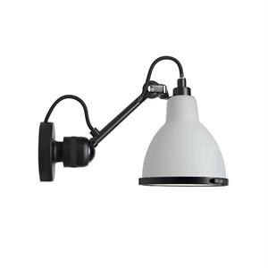 Lampe Gras N304 Vegglampe Baderom Matt Sort/Hvit