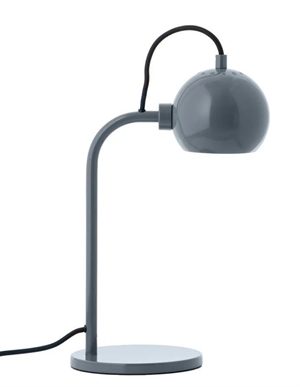 Frandsen Ball Single Bordlampe Blank Stål Blå