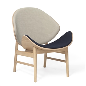 Warm Nordic Den Oransje Lenestolen med Sete- og Ryggpolstring Vidar 222554 Eik