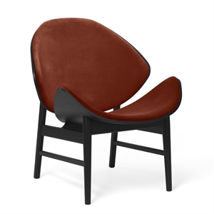 Warm Nordic Den Oransje Lenestolen med Sete- og Ryggtrekk Ritz 3701/ Sort Eik