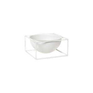 Audo Bowl Middepunktsbolle Stor Hvit