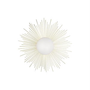 Globen Lighting Soleil Vegglampe/ Taklampe Børstet Messing